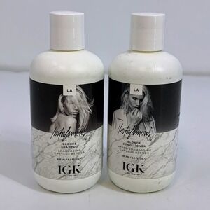 IGK‎ InstaFamous Blonde Shampoo & Conditioner Set 8 fl oz Each New Paraben Free